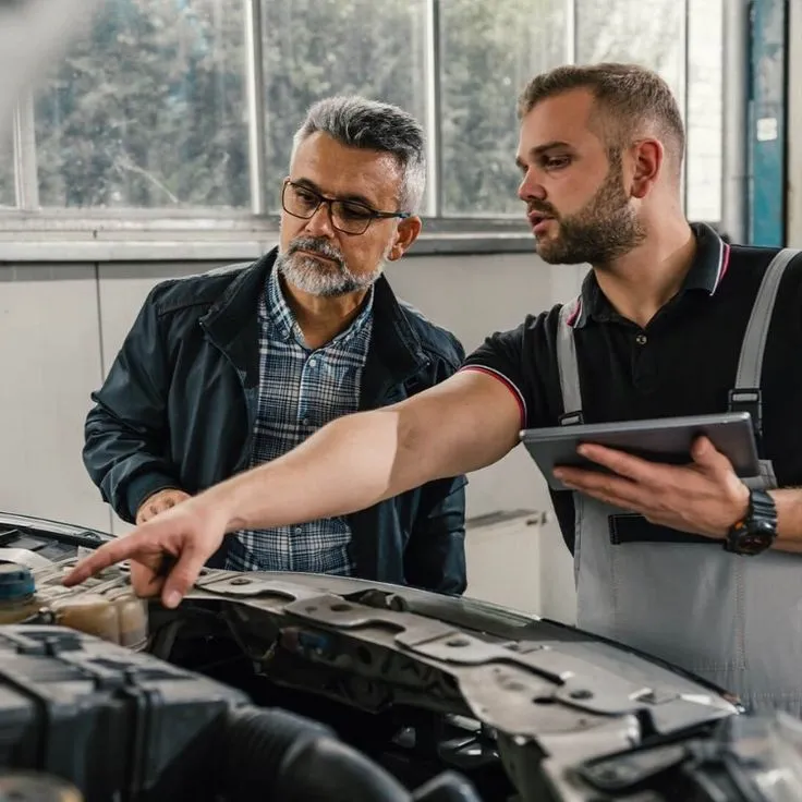 happy customer repair shop